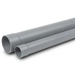 مواسير بلاستيك UPVC مقاس 3 إنش سمك 2.67 مم ضغط 100 psi لون رمادي