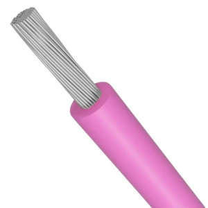 لفة سلك كهرباء نحاس مجدول 12 AWG مطلي بالقصدير، عازل PVC 105°C، زهرى، 600 فولت، 2500 قدم | شركة كابلات الشرقية للصناعة