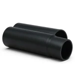 أنابيب بلاستيكية HDPE ضغط اسمي 10 بار PE 100 قطر خارجي 800 مم سمك 47.4 مم لون أسود