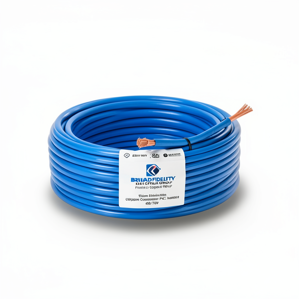 Flexible Single Electrical Wire 35mm 450/750V Copper Conductor PVC Insulation Blue | Riyadh Cables Group