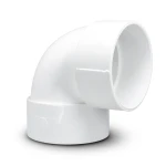 كوع UPVC زاوية 90° مقاس 1½ انش لون ابيض