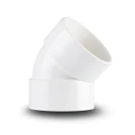 كوع UPVC زاوية 45° مقاس 1½ انش لون أبيض