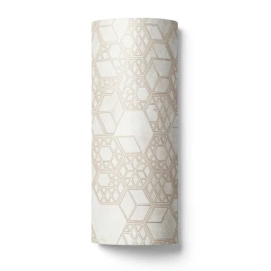 Spanish Wallpaper Pale Beige Color Geometric Design, Size 10mx0.53m