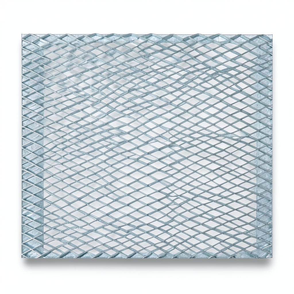 Galvanized Steel Expanded Metal Mesh Thickness 2.8 mm Width 1.22 M Length 1 M