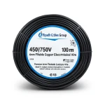 4mm Flexible Copper Electrical Wire, 450/750V, 100m Coil, Black | Riyadh Cables Group