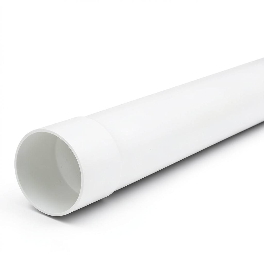 مواسير UPVC ضغط 125 psi مقاس 4 إنش سماكة 4.01 ملم لون أبيض