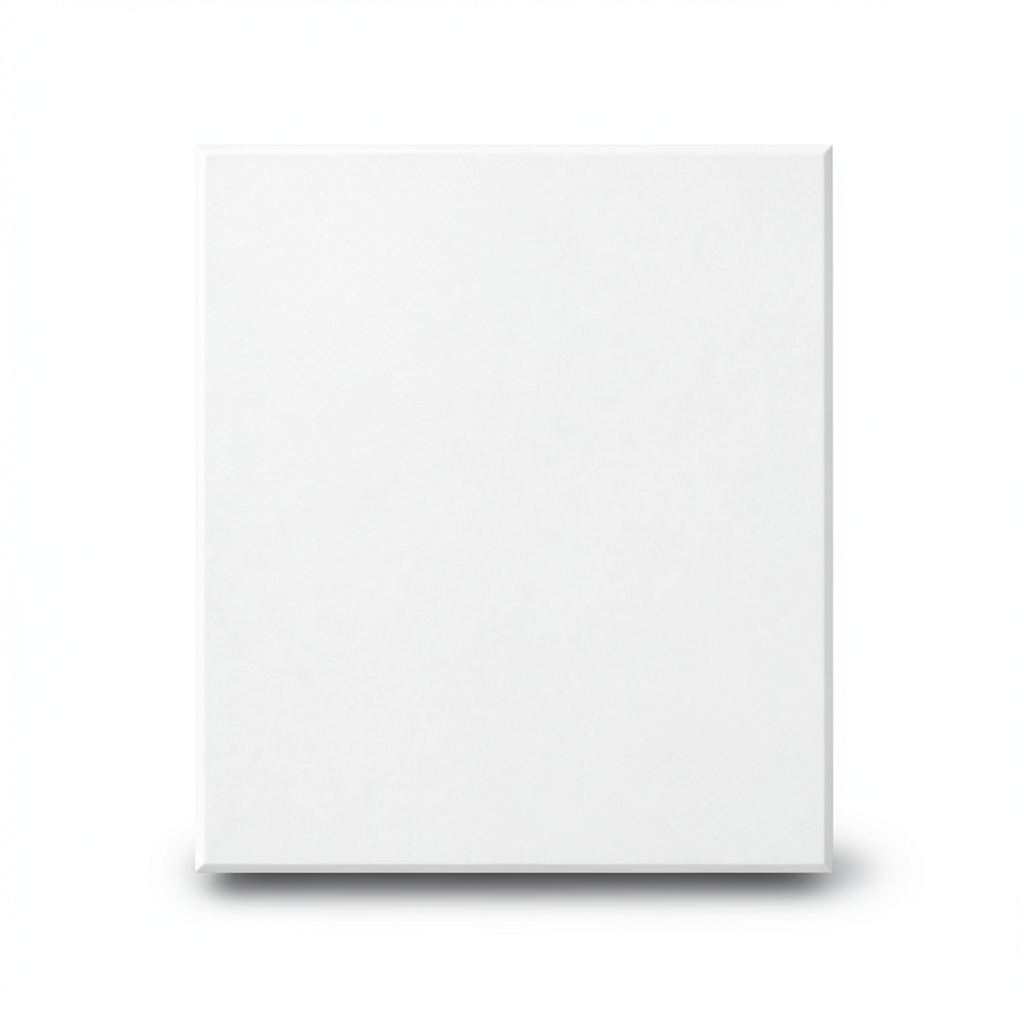Porcelain Floor Tiles 9 mm Thickness, 40x40 cm, White Color, Silk Design