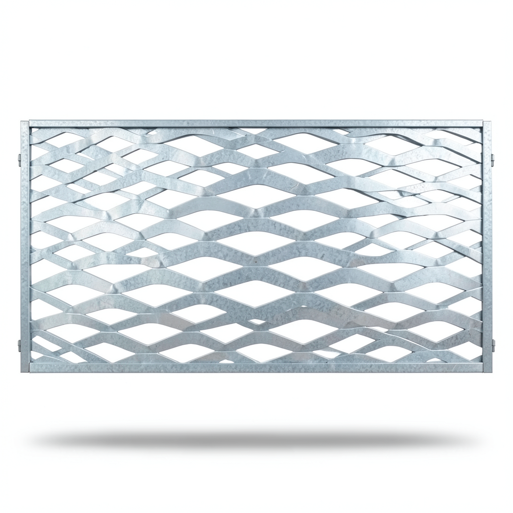 Galvanized Steel Expanded Metal Mesh Thickness 3 mm Width 1.22 m Length 7 m