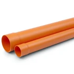 مواسير بلاستيك UPVC ضغط 200 psi مقاس 3/4 إنش سمك 2.03 مم لون برتقالي بني