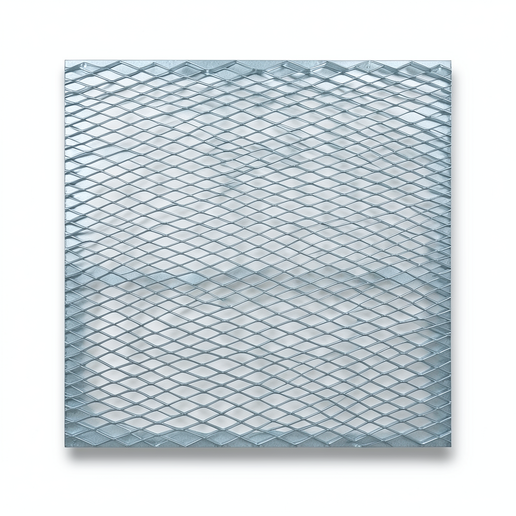Galvanized Steel Expanded Metal Mesh Thickness 3.8 mm Width 1.22 M Length 2 M