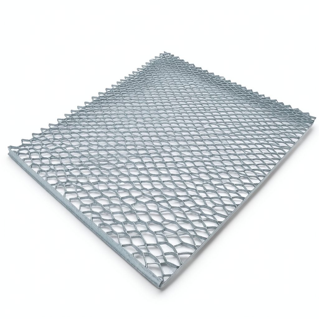 Galvanized Steel Expanded Metal Mesh Thickness 3.8 mm Width 1.22 m Length 3 m