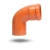 UPVC Elbow 87.5° Size 110 mm Orange | Arabian Plastic Manufacturing CO.(APLACO) - Image 1