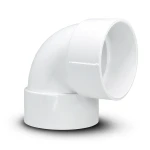 كوع UPVC زاوية 90° مقاس 1½ انش لون ابيض