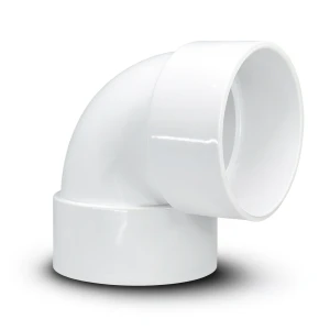 كوع UPVC زاوية 90° مقاس 1½ انش لون ابيض