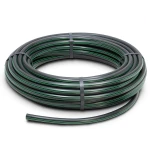 لفة أنابيب HDPE ضغط 15.7 بار PE 63 قطر خارجي 125 مم SDR 6 لون أسود مع خط أخضر