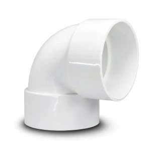 كوع UPVC زاوية °90 مقاس 4 انش لون ابيض