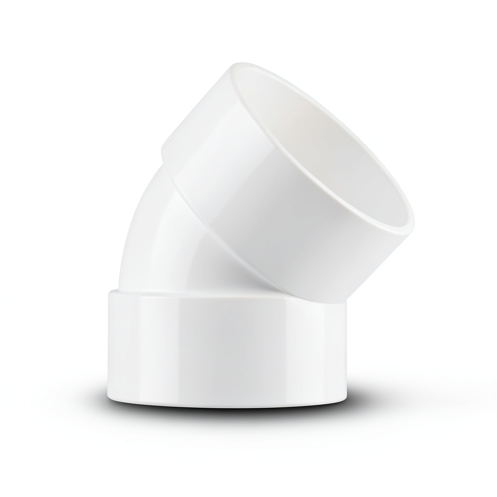 UPVC Elbow 45° ¾ inch White