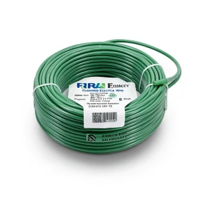 لفة سلك كهرباء مجدول نحاس 300 ملم 450/750 فولت معزول PVC لون اخضر | مجموعة كابلات الرياض