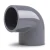 UPVC Plastic Elbow 90° ½ inch Dark Gray - Image 1