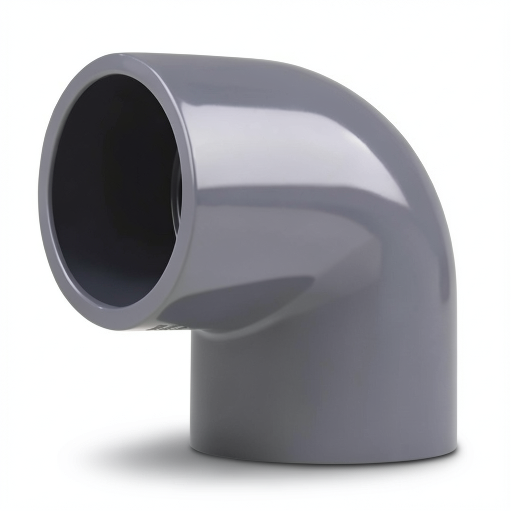 UPVC Plastic Elbow 90° ½ inch Dark Gray