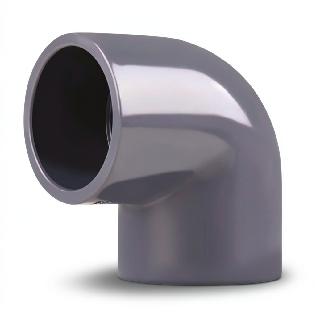 UPVC Plastic Elbow 90° ¾ inch Dark Gray
