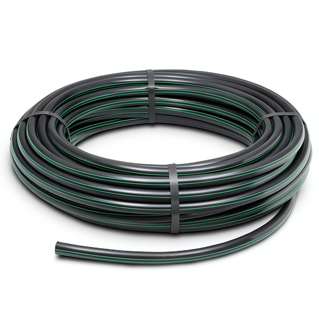 HDPE Coil Pipe Pressure 9.8 Bar PE 63 Size 16 mm SDR 9 Black