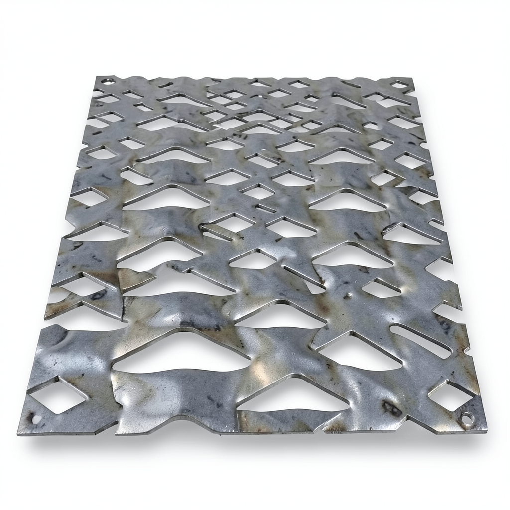 Hot Rolled Expanded Metal Sheet Flattened Memari Shape, Wire Diameter 1.7 mm, Width 1.22 M, Length 5 M