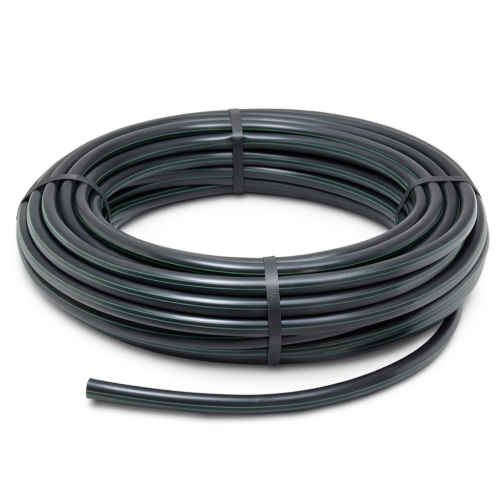 لفة أنابيب HDPE ضغط 9.8 بار PE 63 قطر خارجي 40 مم SDR 9 لون أسود
