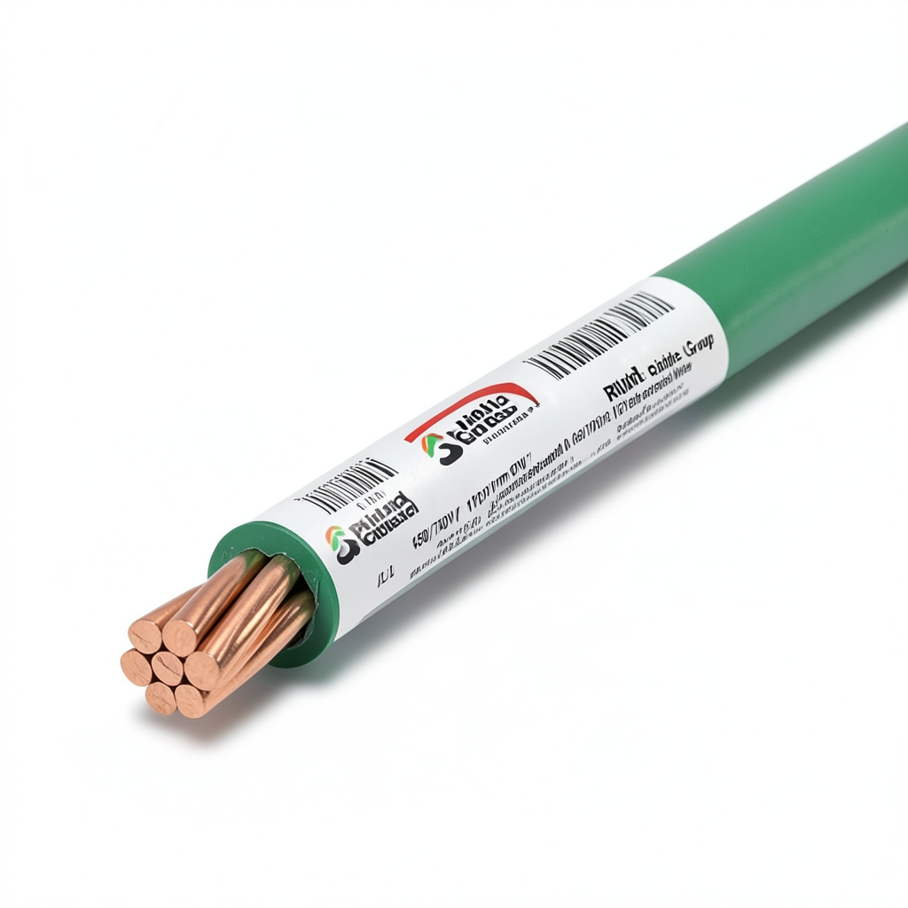 سلك مجدول نحاس 150 مم2 450/750 فولت عزل PVC لون اخضر | مجموعة كابلات الرياض