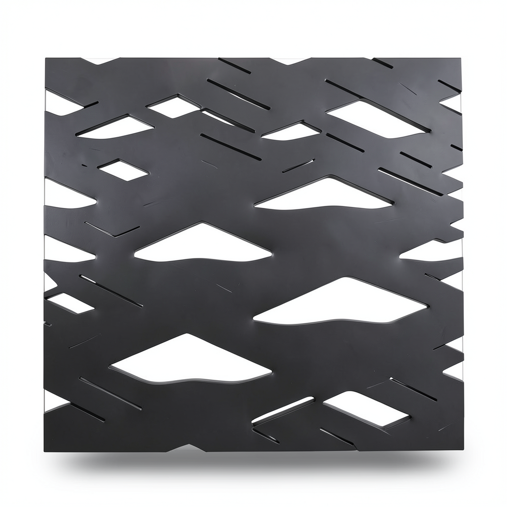 سلك شبك ممدد (بقلاوه) حديد اسود نموذج معماري سمك 1.8 mm مقاس 1.22×3 M