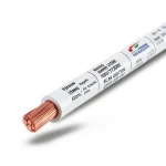 سلك مجدول 10 ملم 450/750 فولت، موصل نحاس، عزل PVC لون ابيض | مجموعة كابلات الرياض