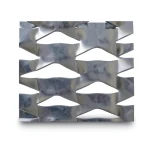 Hot Rolled Expanded Metal Sheet Flattened 1.8 mm Thickness, 1.22×5 M Memari Shape