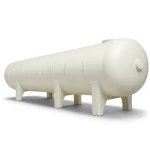 Water Tank Marjan Horizontal Fiberglass 8000 Liter, Diameter 180 cm, Length 351 cm