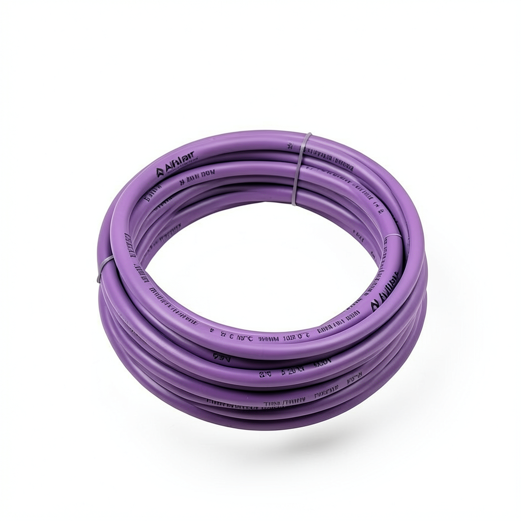كابل نحاس THHN/THWN معزول PVC 105° قطر 5.9 مم 600 فولت طول 500 قدم بنفسجي | شركة الفنار