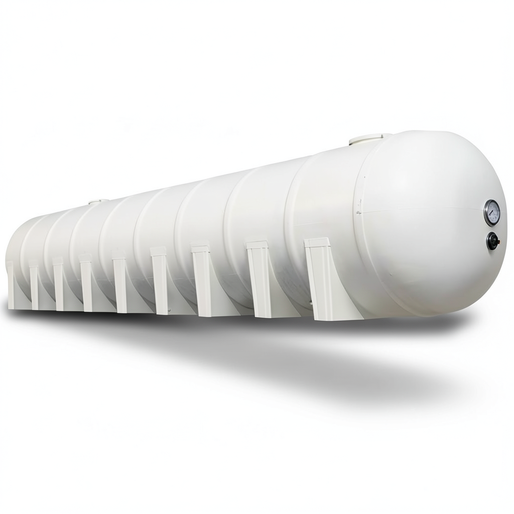 Water Tank Marjan Horizontal Fiber Glass 18000 Liter, Diameter 200cm, Length 620cm