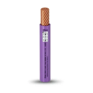 كابل نحاس THHN/THWN معزول PVC 105° قطر 8.8 مم 600 فولت طول 500 قدم بنفسجي | شركة الفنار
