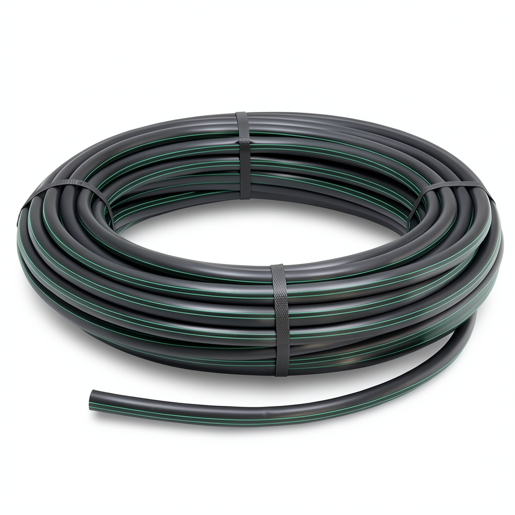 HDPE Coil Pipe Pressure 9.8 Bar PE 63 Size 16 mm SDR 9 Black