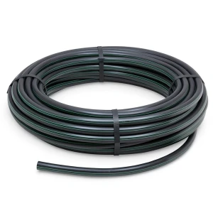 لفة أنابيب بلاستيك HDPE ضغط اسمي 9.8 بار PE 63 قطر خارجي 25 مم SDR 9 لون أسود