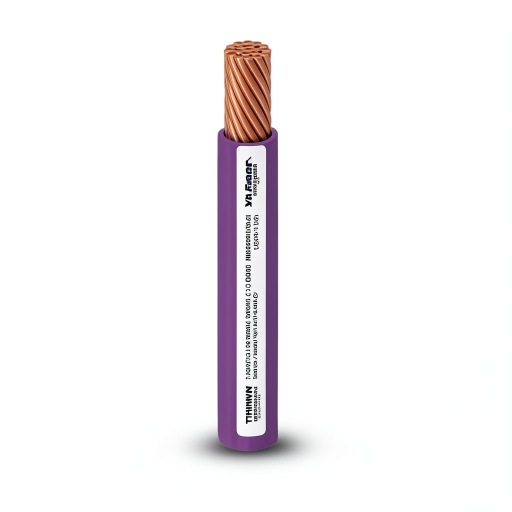 THHN/THWN Copper Cable 11.9 mm Diameter 600 Volt Violet PVC 105°C | Al Fanar