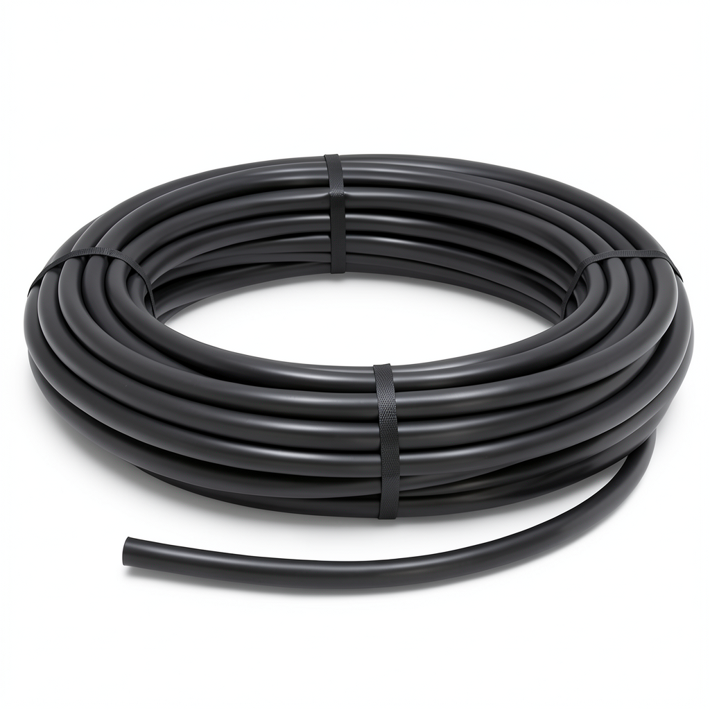 لفة أنابيب HDPE ضغط 9.8 بار PE 63 قطر خارجي 40 مم SDR 9 لون أسود