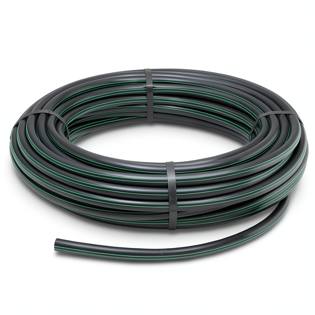 HDPE Polyethylene Coil Pipe Nominal Pressure 9.8 Bar PE 63 50 mm SDR 9 Black