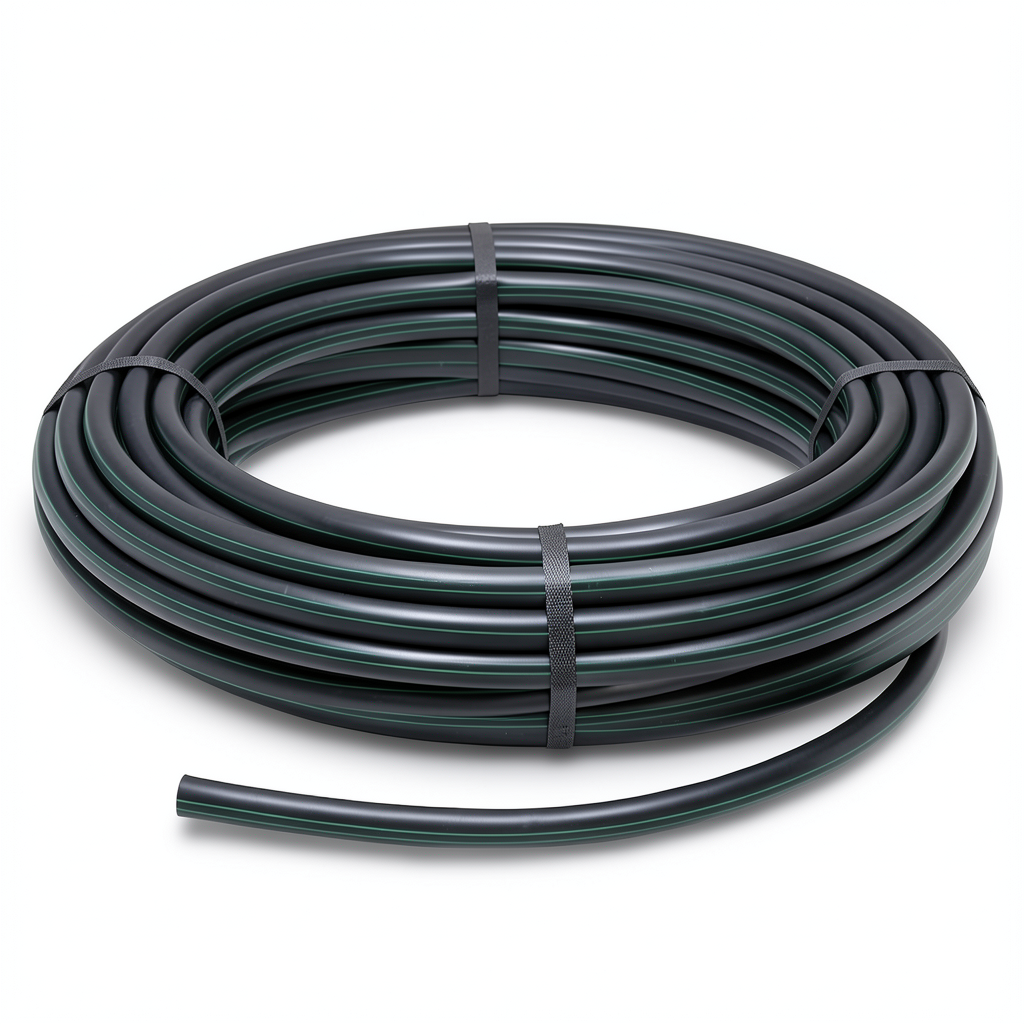لفة أنابيب HDPE ضغط 9.8 بار [PE 63] قطر خارجي 90 مم SDR 9 لون أسود
