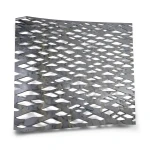 Hot Rolled Expanded Metal Sheet Flattened Memari Shape, Wire Diameter 1.7 mm, Width 1.22 M, Length 5 M