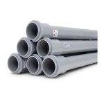 UPVC Pipes PN 4 Bar Size 125 mm Thickness 2.5 mm Gray Color | SAPPCO