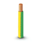 كابل نحاس THHN/THWN معزول بمادة PVC 105°C قطر 3.0 مم 600 فولت طول 2500 قدم أصفر مع أخضر | شركة الفنار