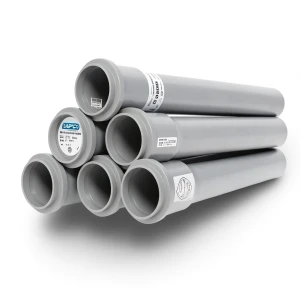 UPVC Pipes PN 4 Bar Size 160 mm Thickness 3.2 mm Gray Color | SAPPCO