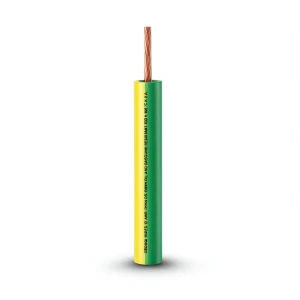 كابل نحاس THHN/THWN معزول بمادة PVC 105° قطر 3.4 مم 600 فولت طول 2500 قدم أصفر مع الأخضر | شركة الفنار