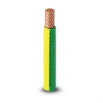 كابل نحاس THHN/THWN قطر 3.8 مم معزول PVC 105° أصفر مع أخضر | شركة الفنار