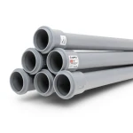 UPVC Pipes PN 4 Bar Size 250 mm Thickness 4.9 mm Gray Color | SAPPCO