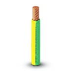 كابل نحاس THHN/THWN معزول PVC 105° قطر 2.7 مم 600 فولت طول 2500 قدم أصفر مع أخضر | شركة الفنار